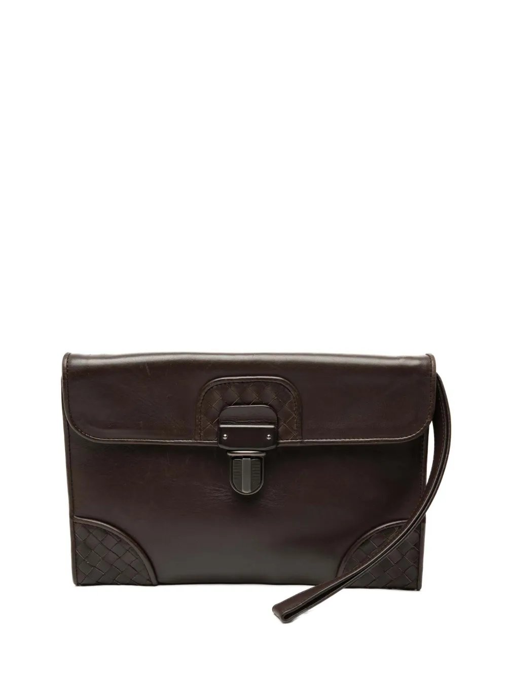 2000-2007 Intrecciato Trimmed Leather clutch bag