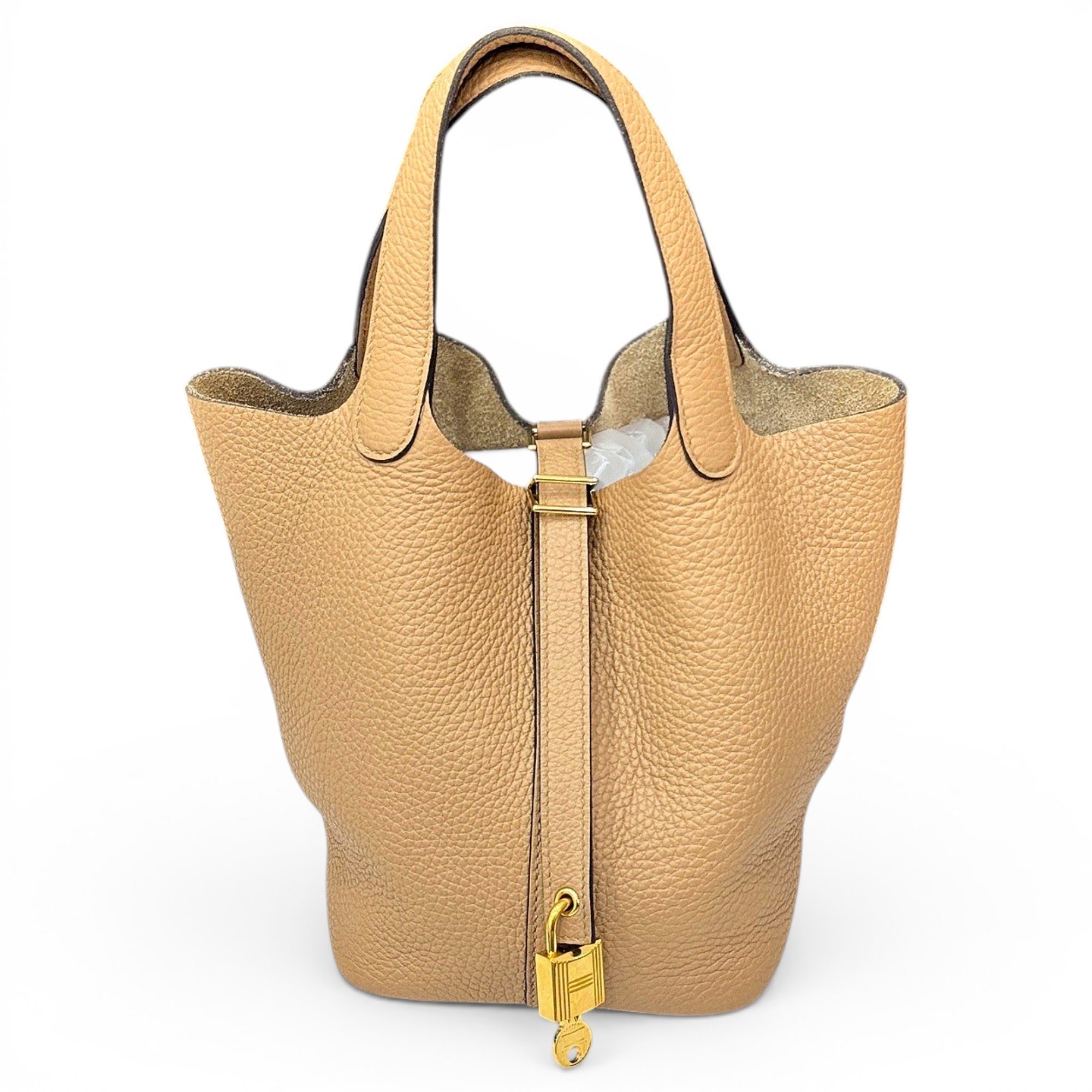 Picotin leather handbag