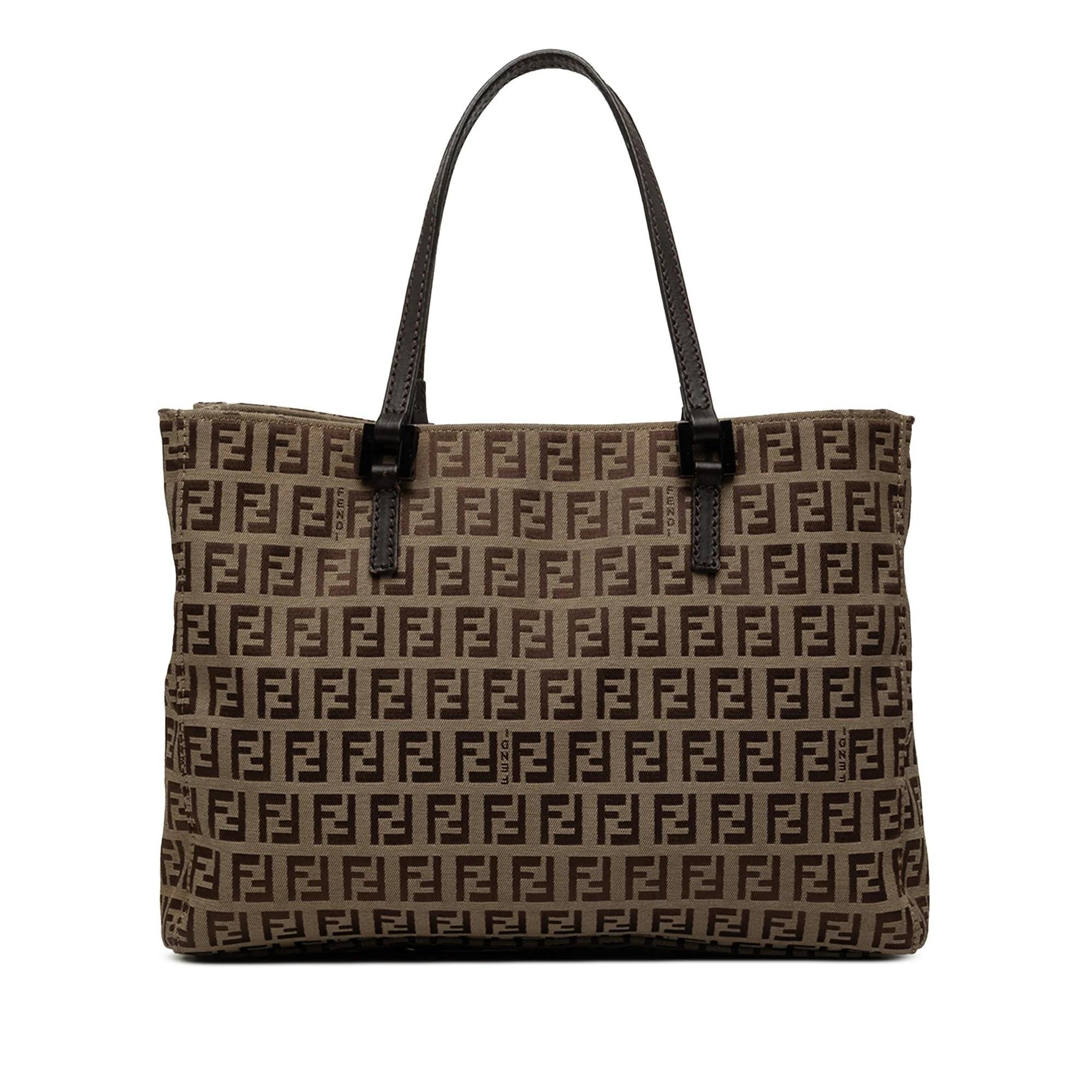 Pocket leather tote