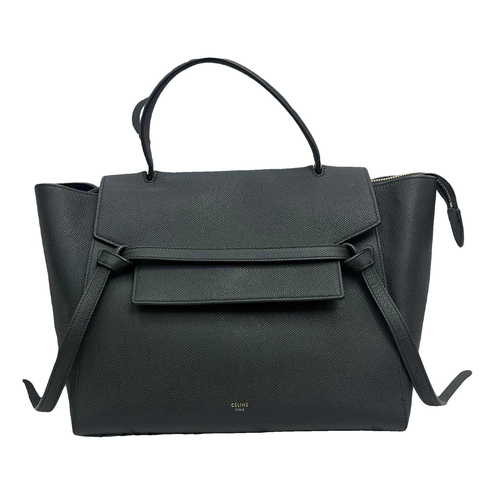 Belt leather handbag