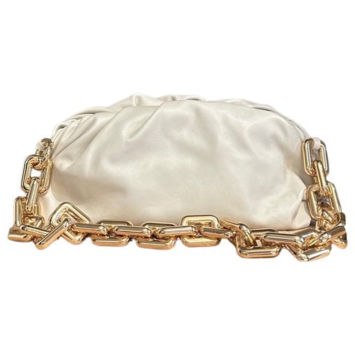 Chain Pouch leather clutch bag