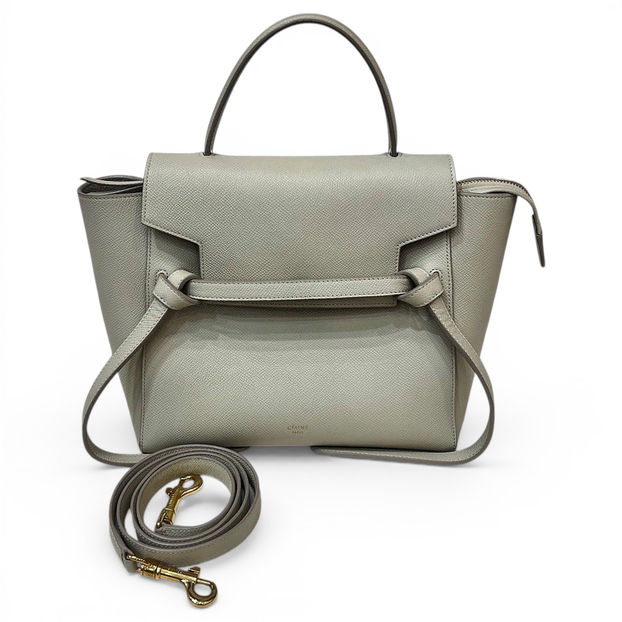 Belt leather handbag