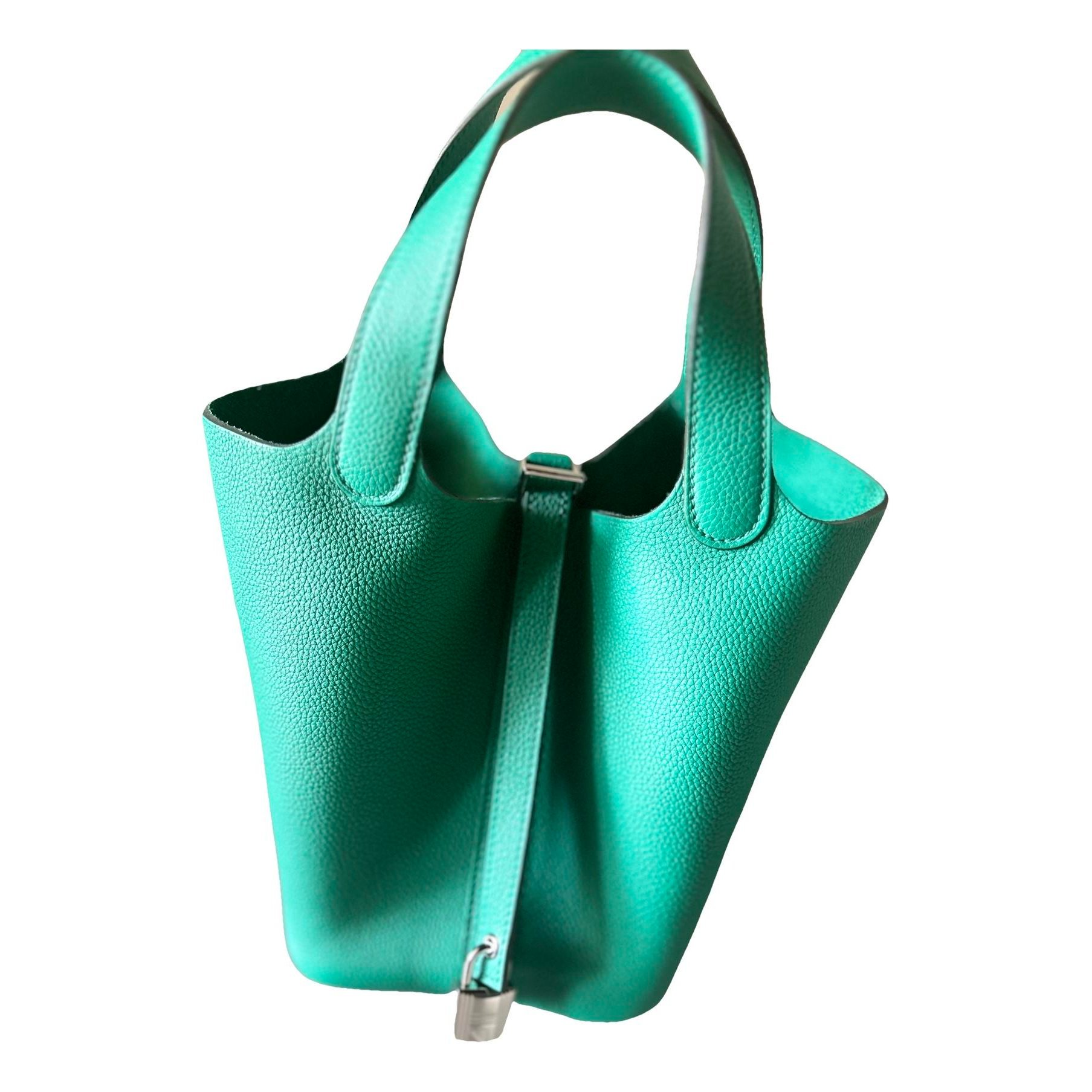 Picotin leather tote