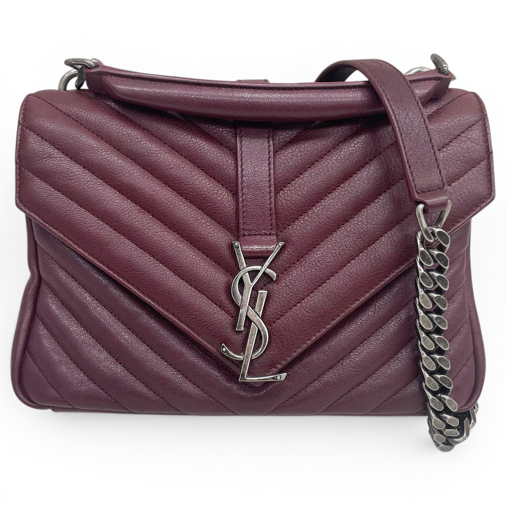 Collége monogramme leather handbag