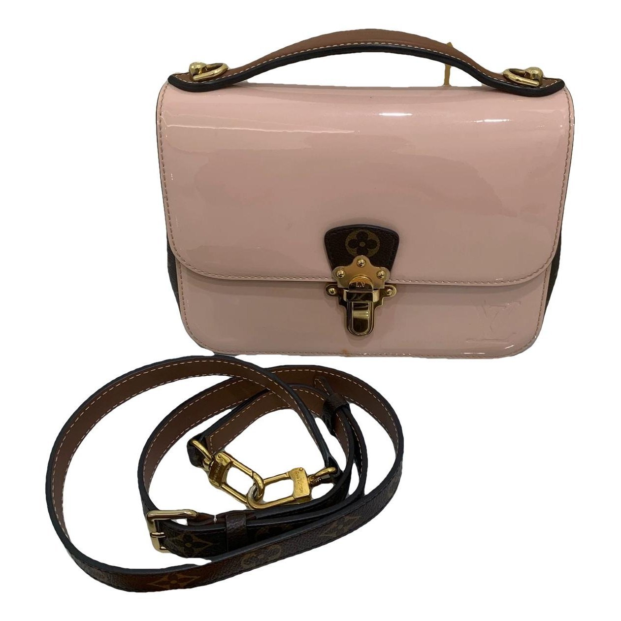 Cherrywood leather handbag