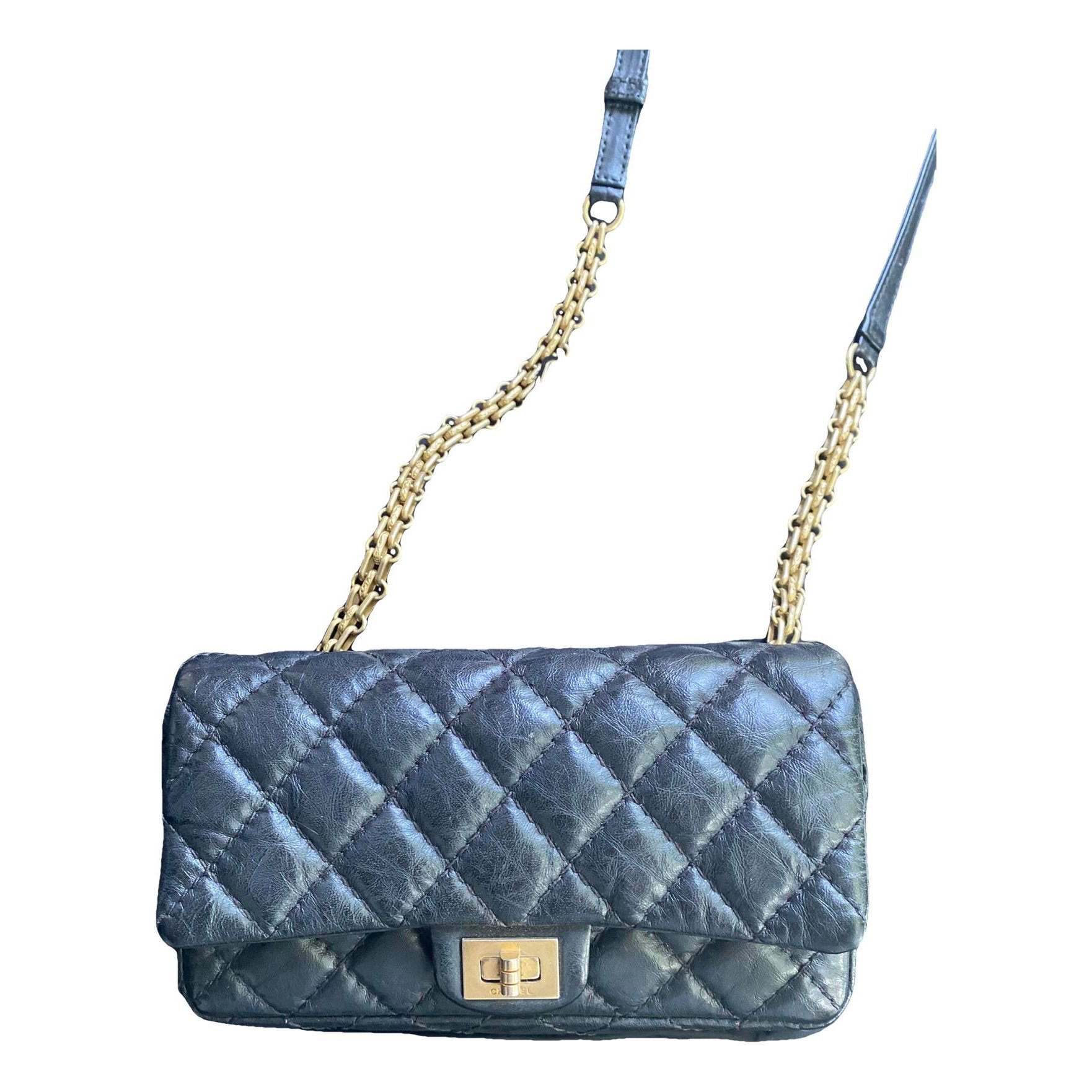 2.55 leather clutch bag