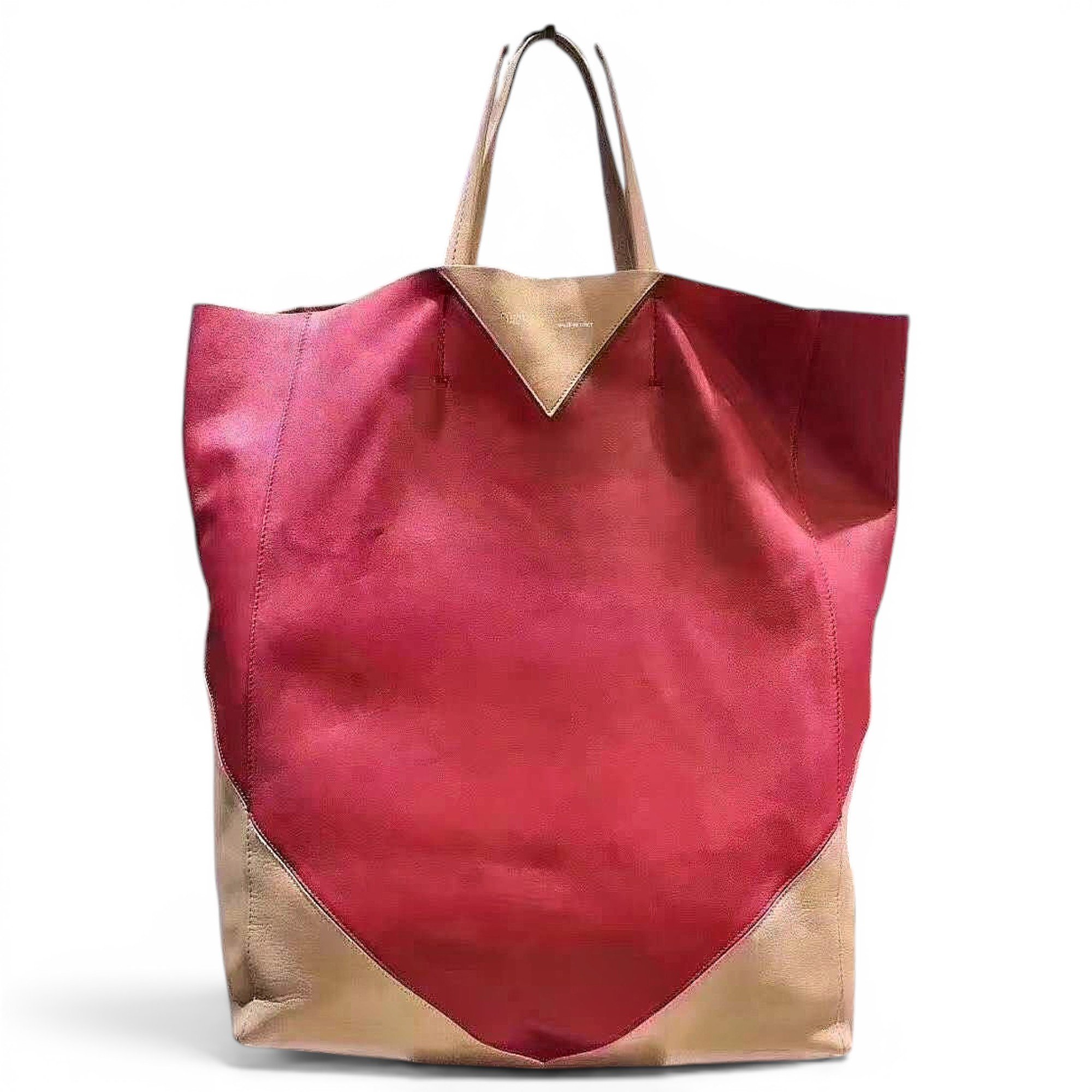 Cabas leather handbag