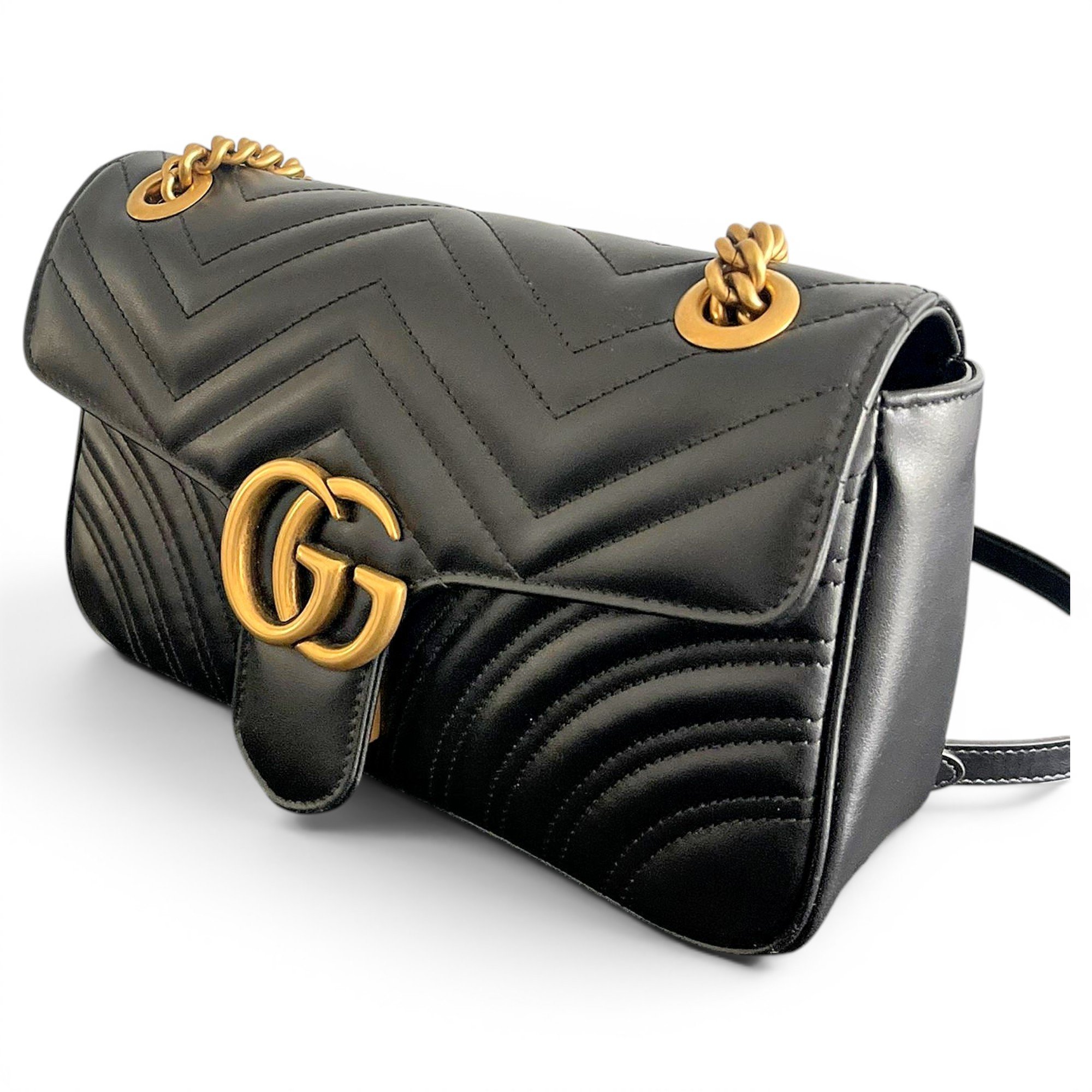 Marmont leather clutch bag