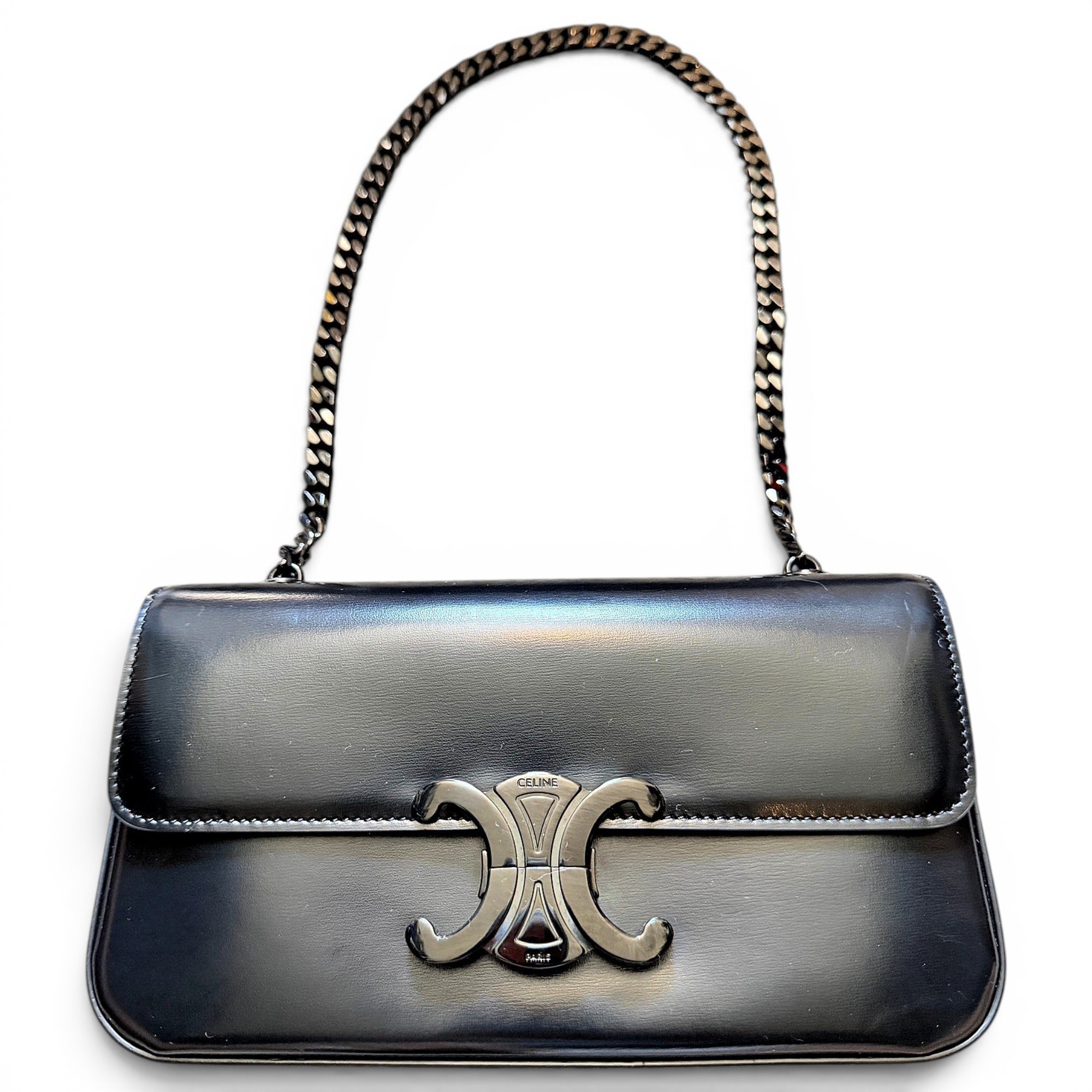 Triomphe leather handbag