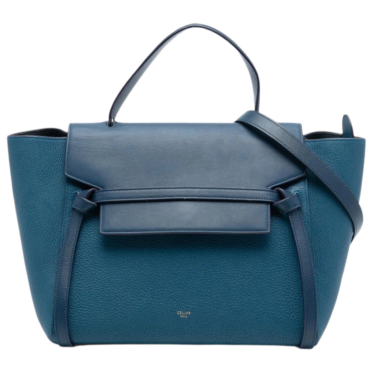 Belt leather satchel