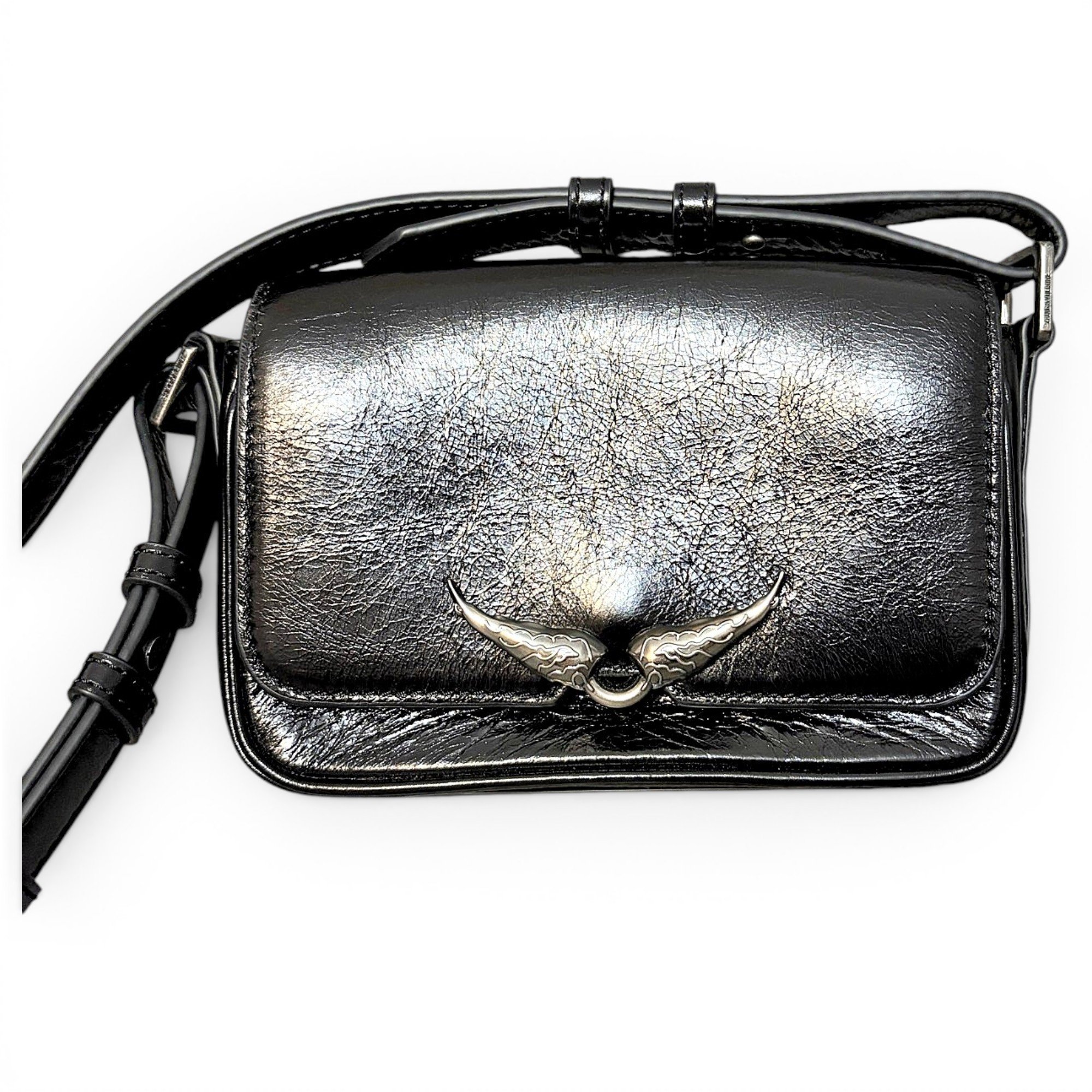 Rock leather crossbody bag