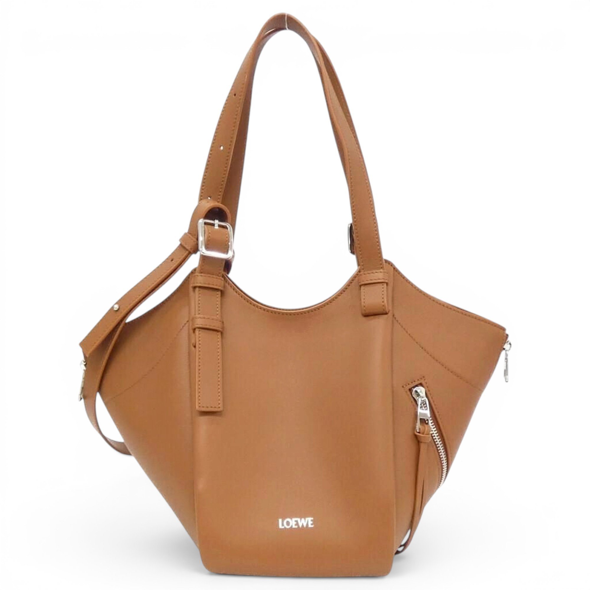 Hammock leather handbag