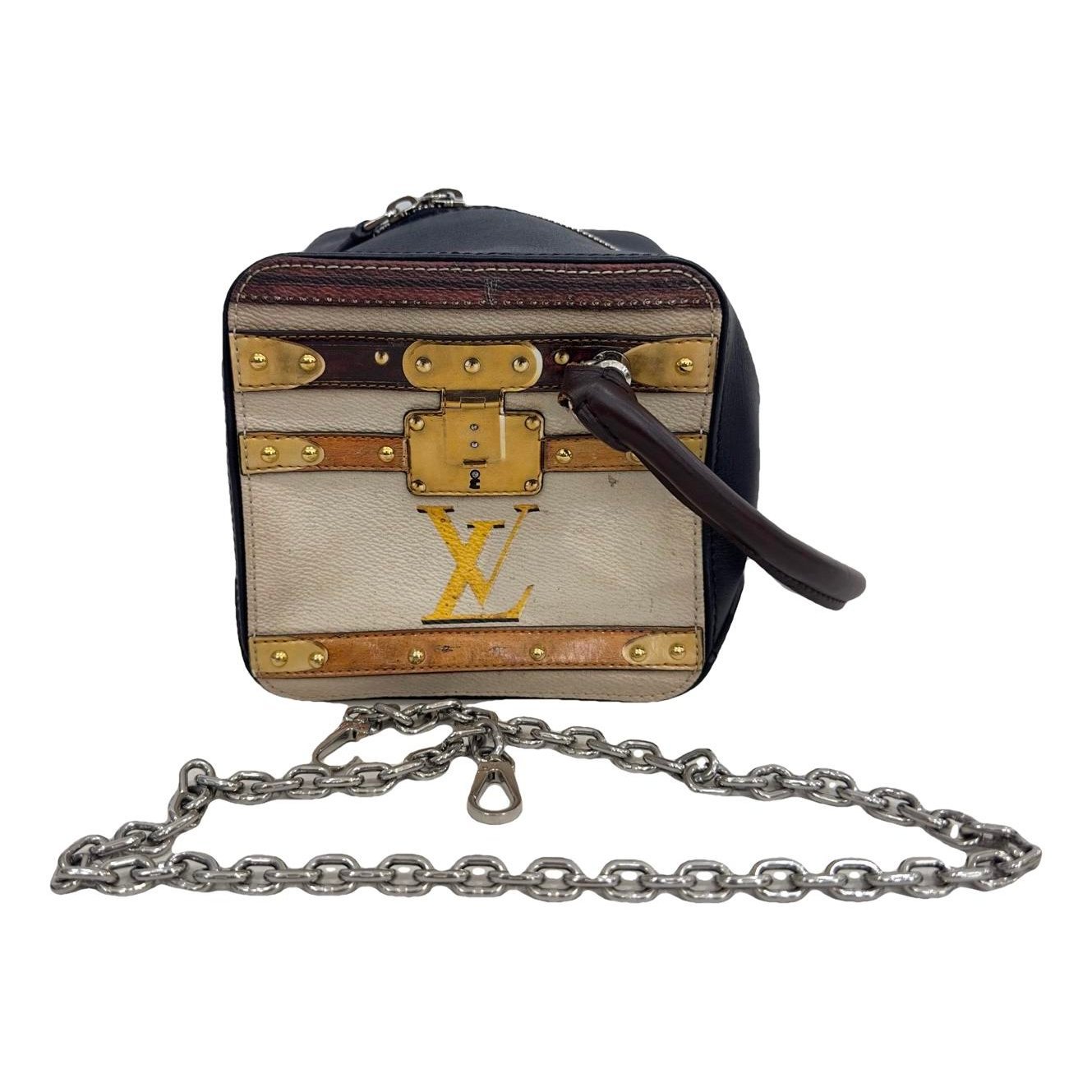 Square bag leather handbag