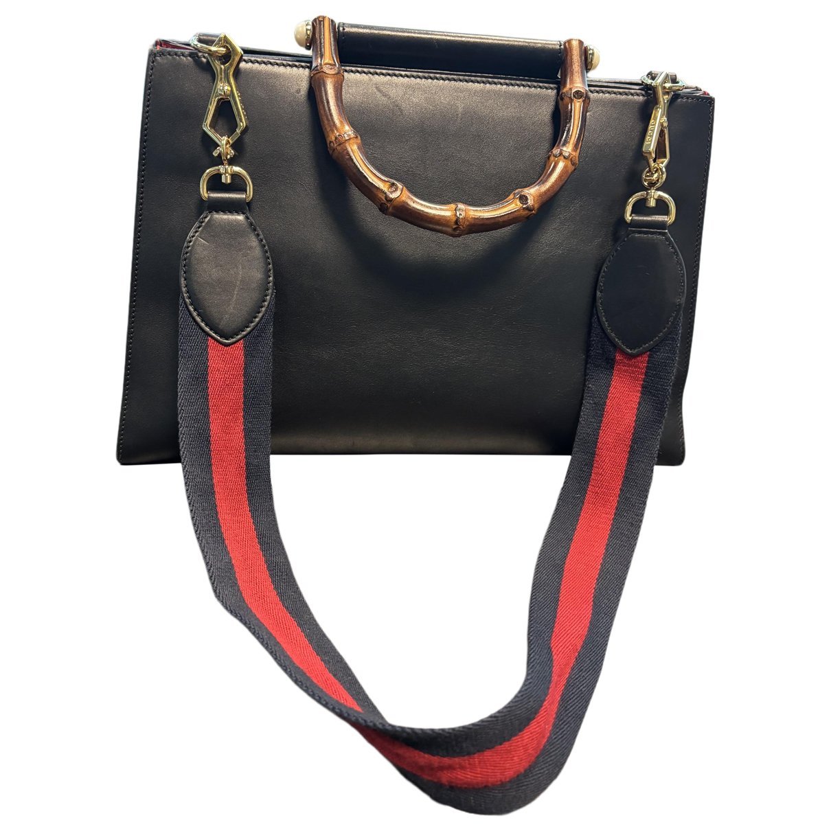 Bamboo leather handbag