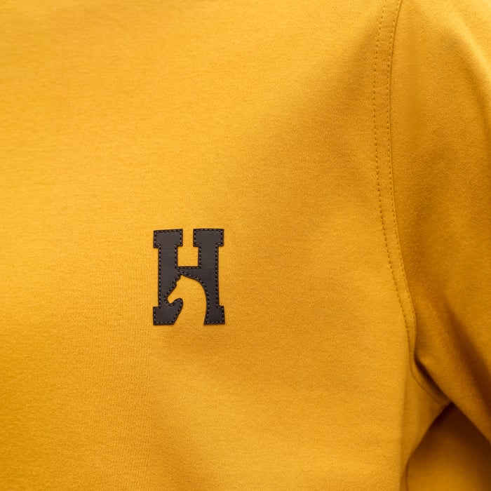 Cumin "H'Cheval" T-shirt With Leather Detail