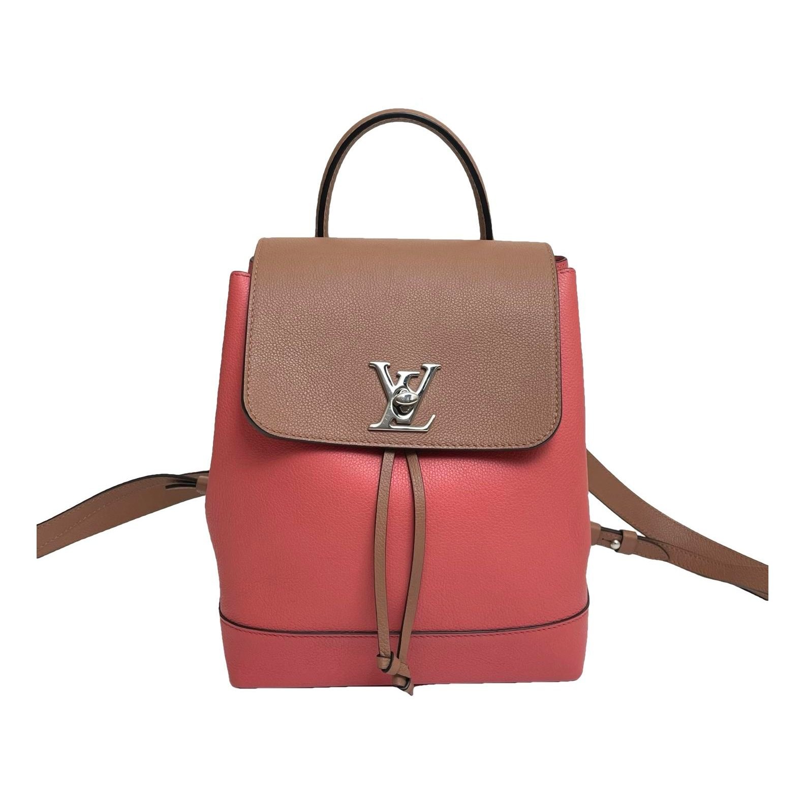 Lockme leather backpack