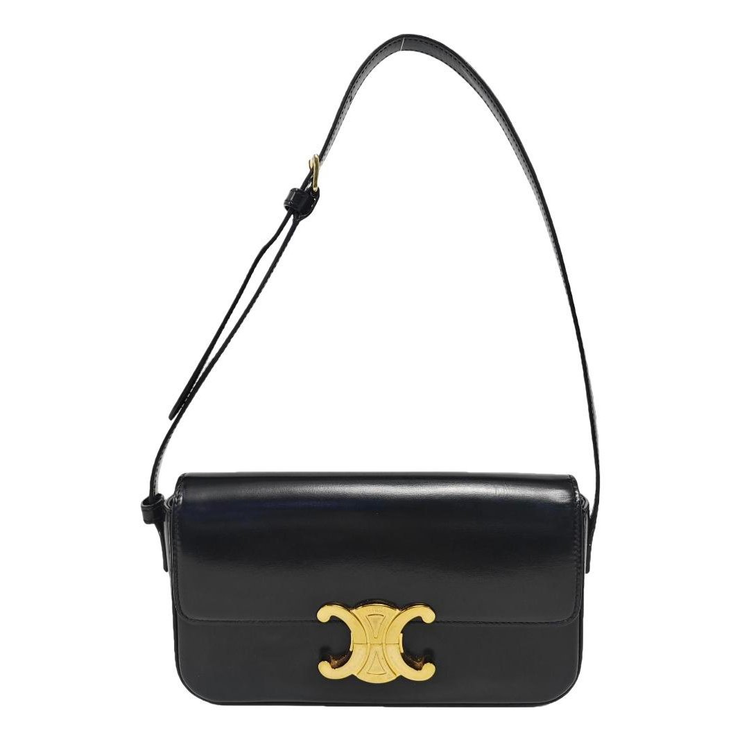 Triomphe Long leather handbag