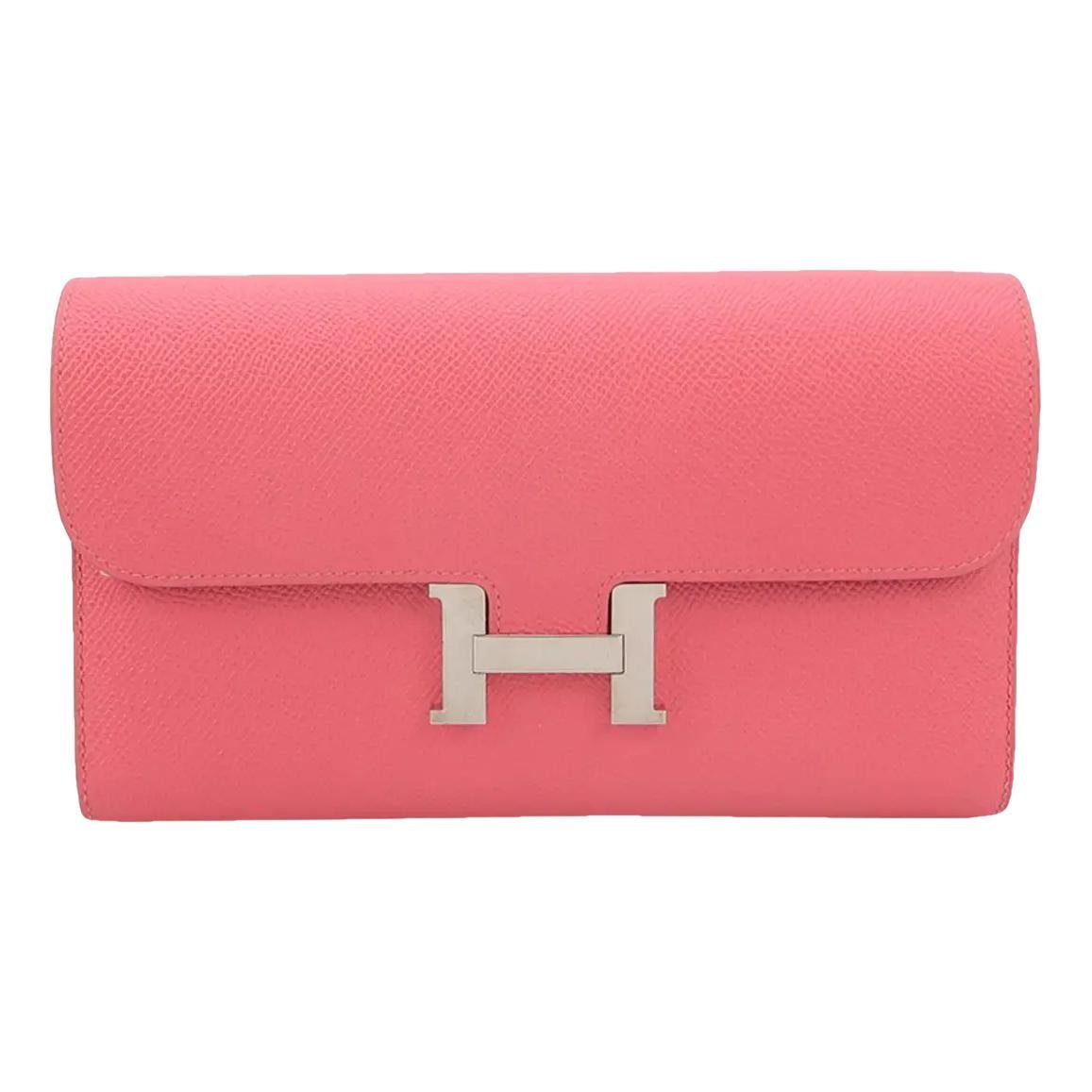 Constance leather clutch bag