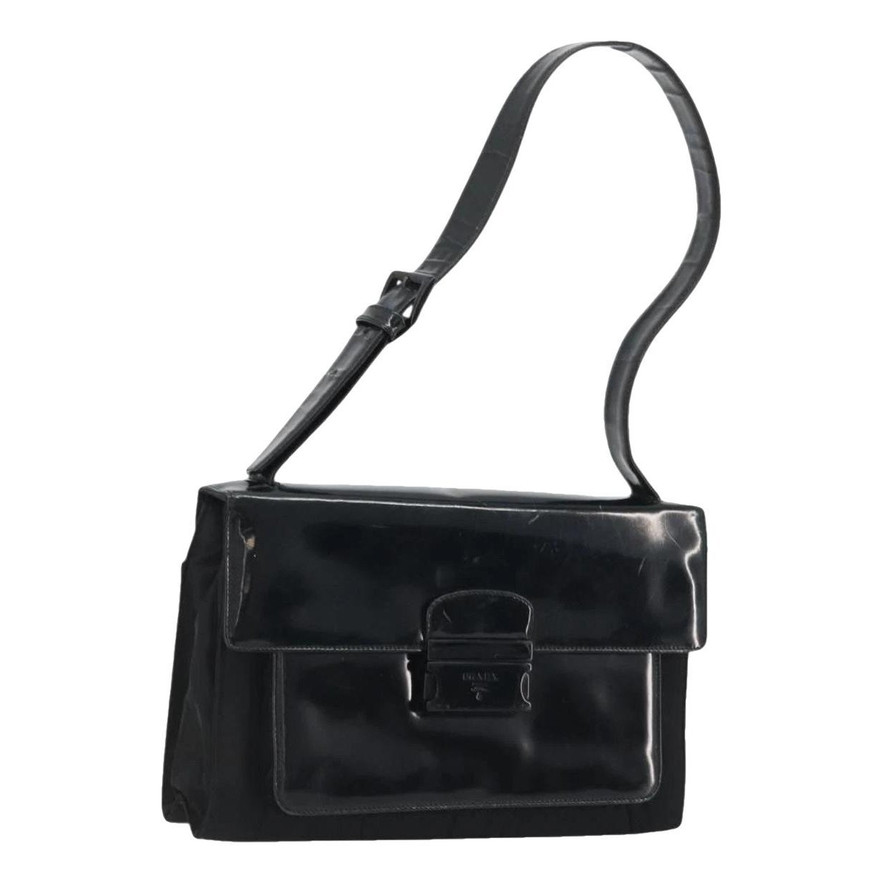 Patent leather handbag