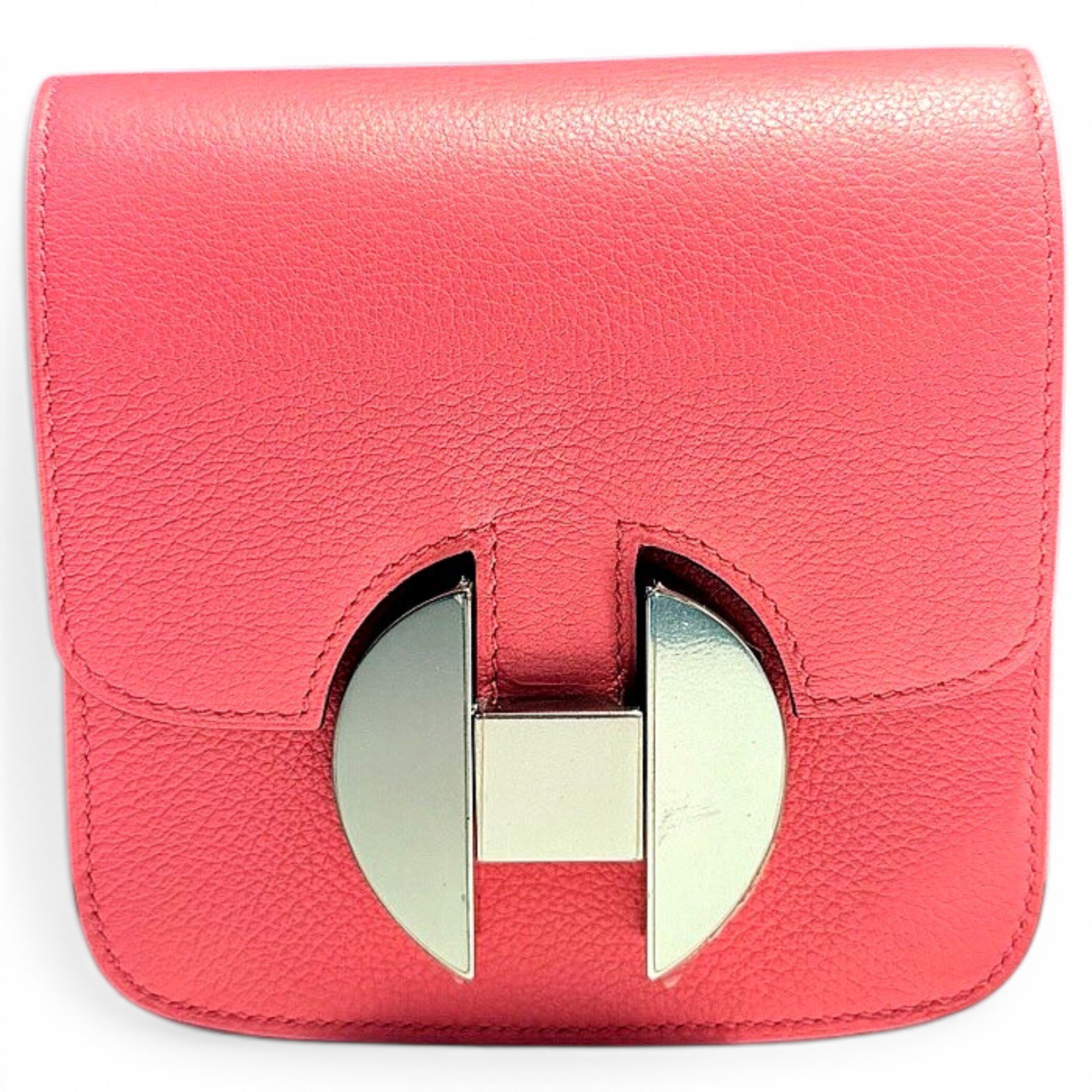 Leather clutch bag