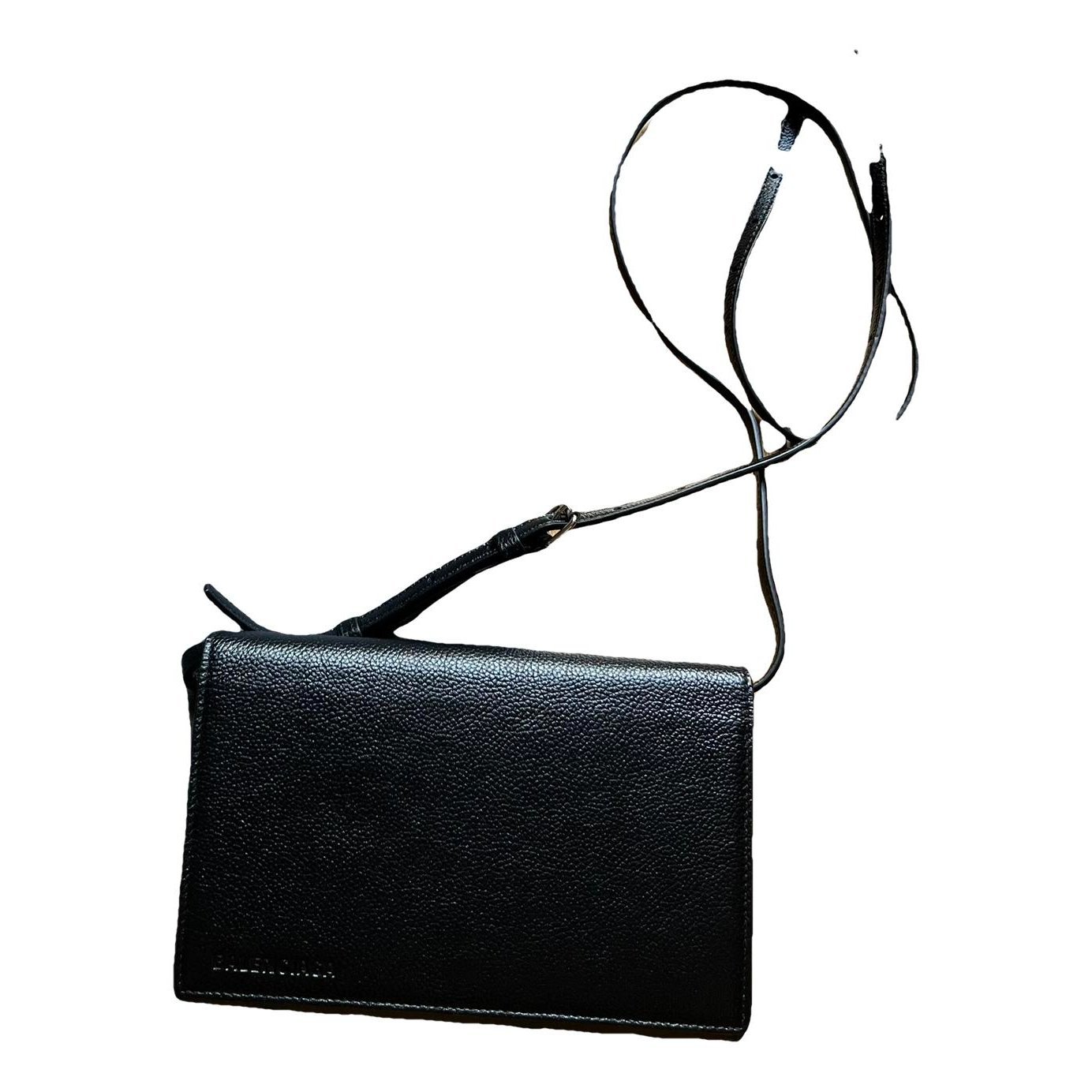 Leather clutch bag