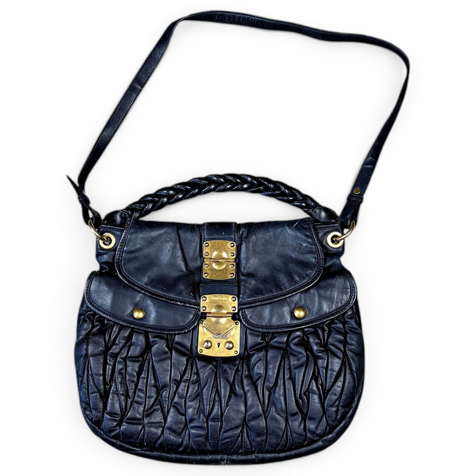 Coffer leather bag