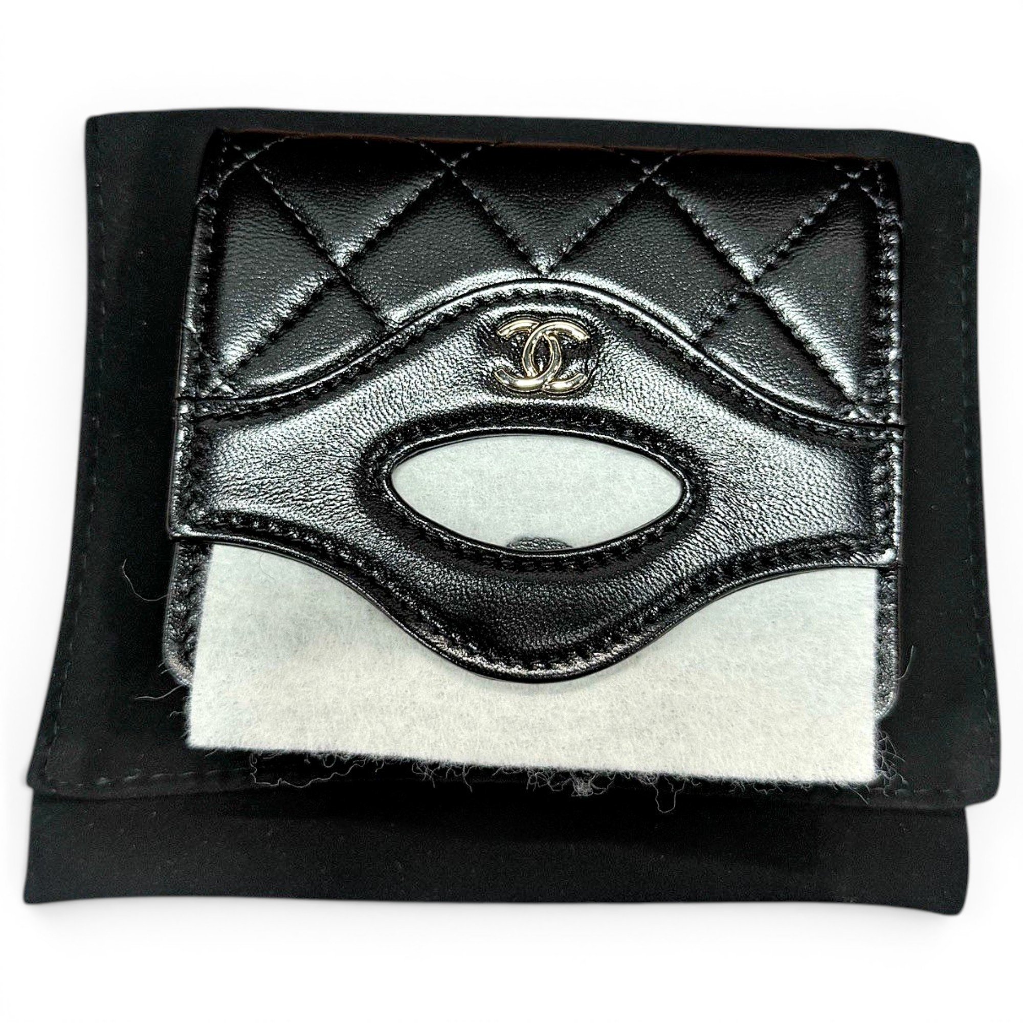 Leather clutch bag