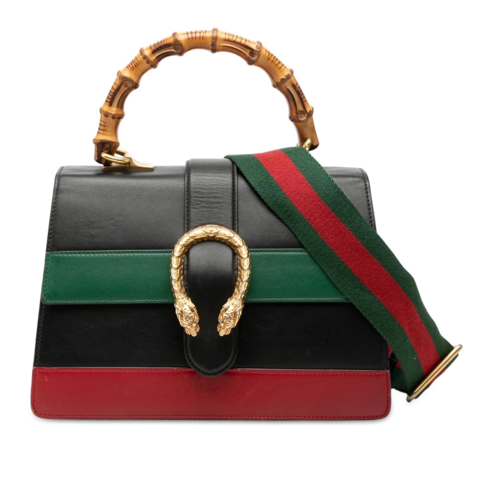 Bamboo leather handbag