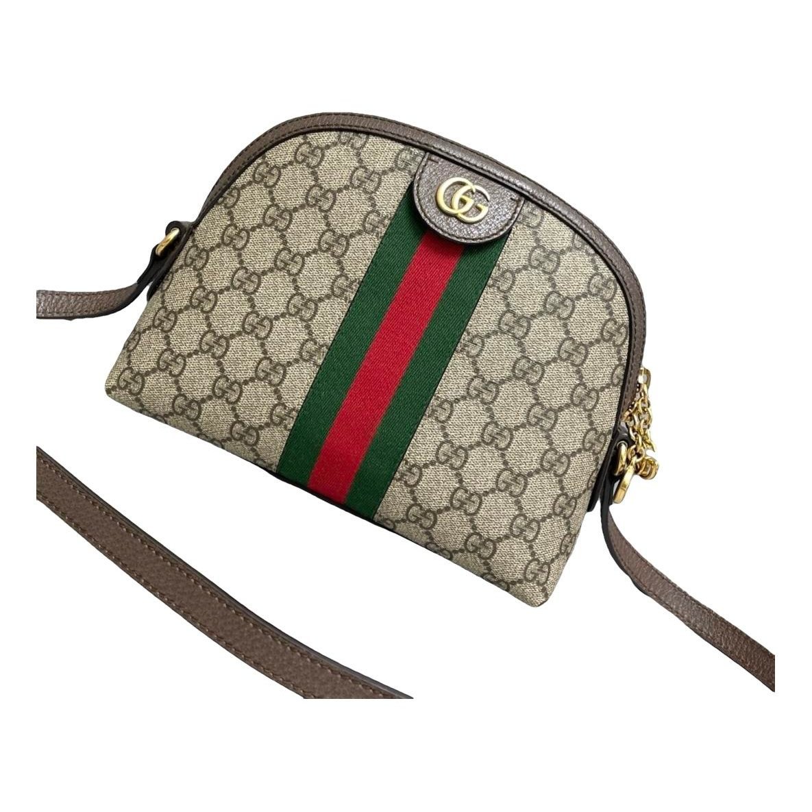 Ophidia Dome leather handbag