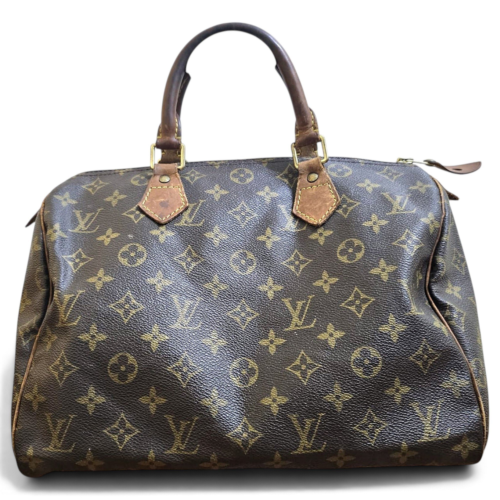 Speedy leather bowling bag