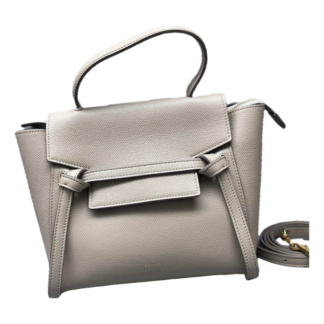 Belt leather handbag