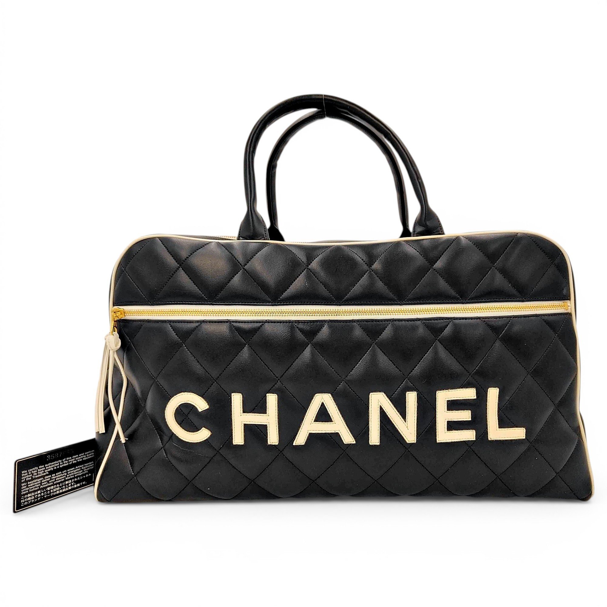 Leather travel bag
