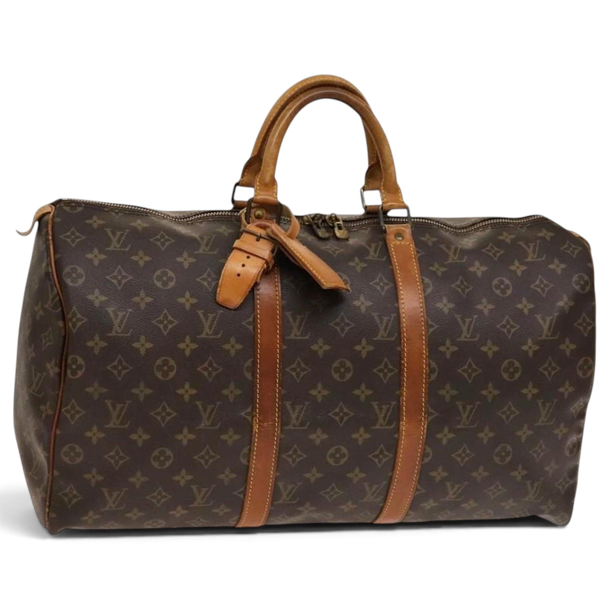 Leather bowling bag