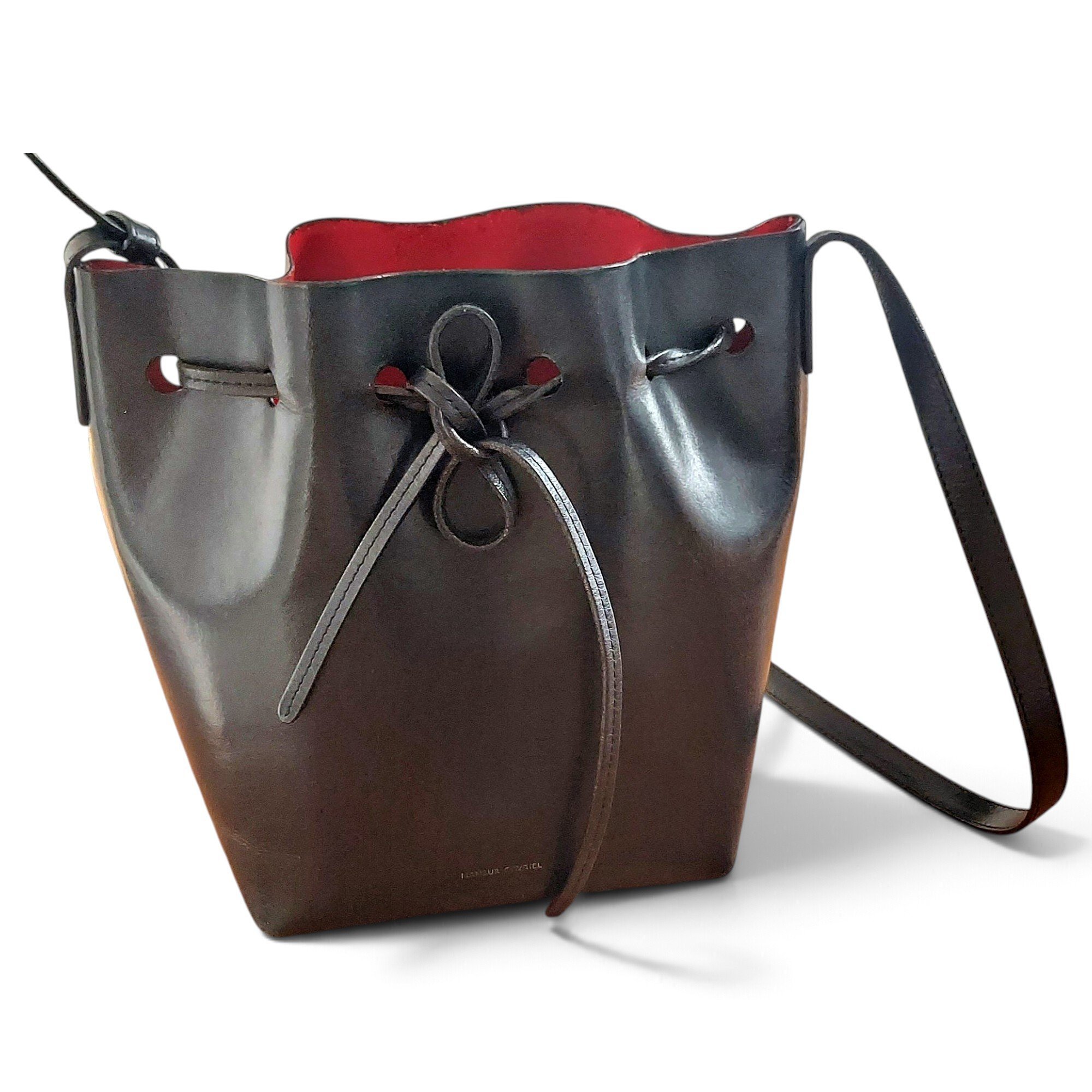 Mansur Gavriel Bucket leather crossbody bag