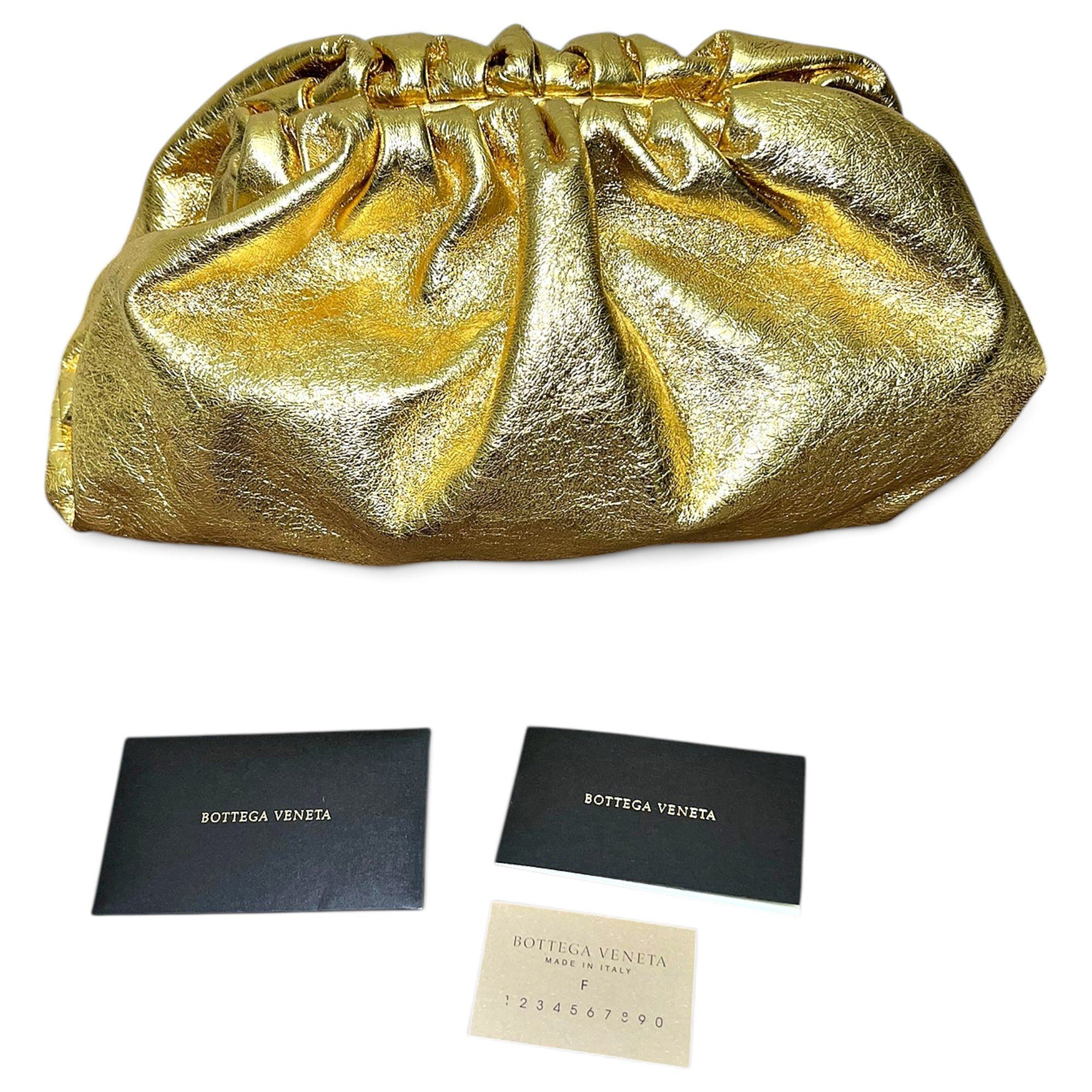 Pouch leather handbag