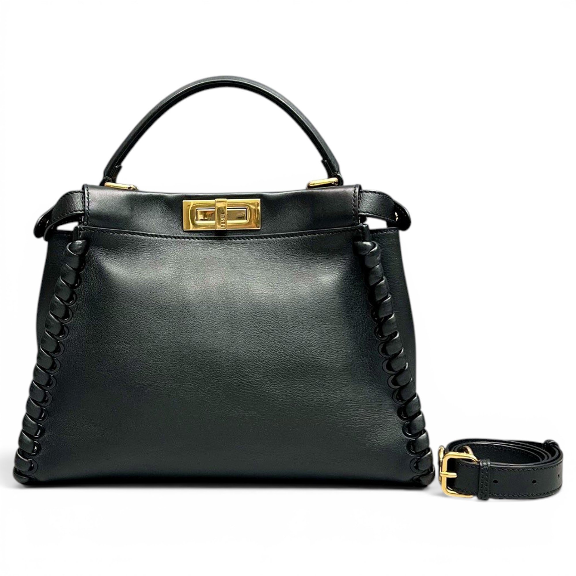 Peekaboo leather handbag
