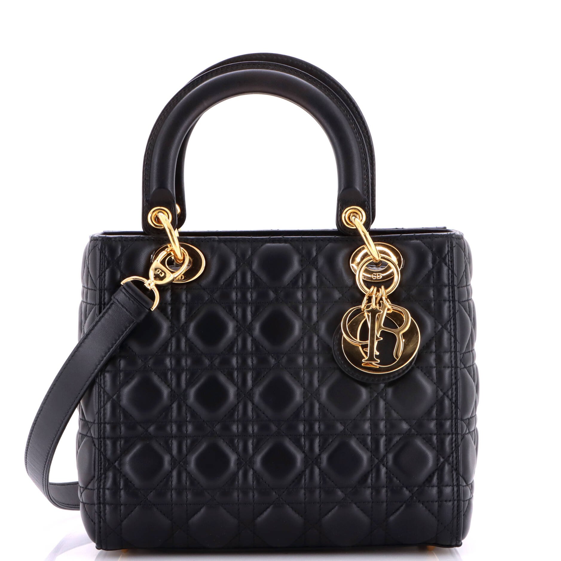 Lady Dior Bag Cannage Quilt Lambskin Medium