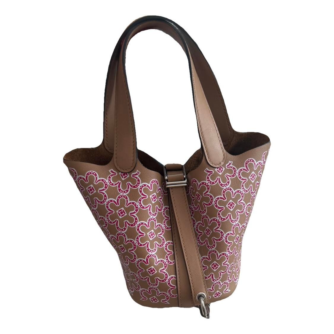 Picotin leather tote