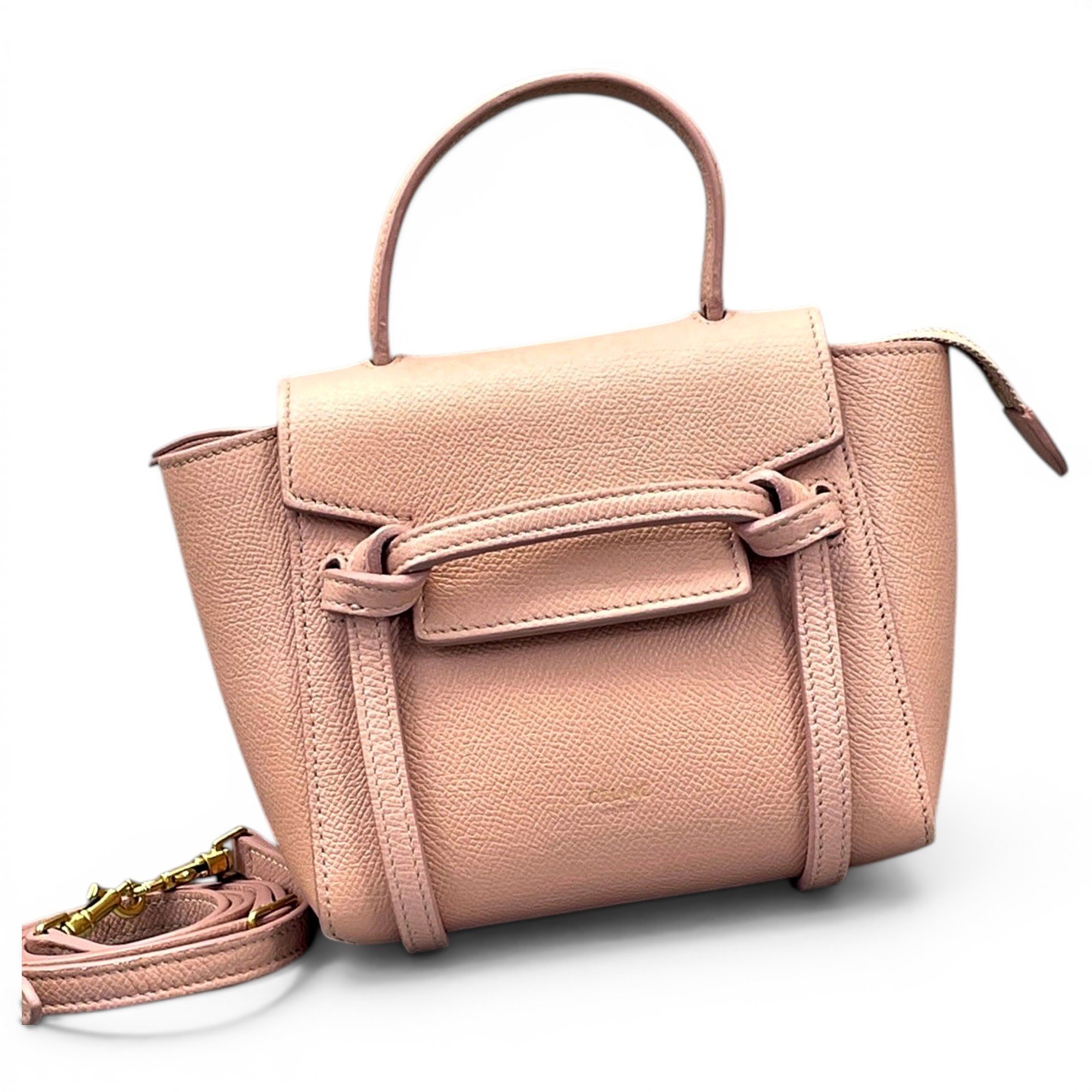 Belt leather handbag