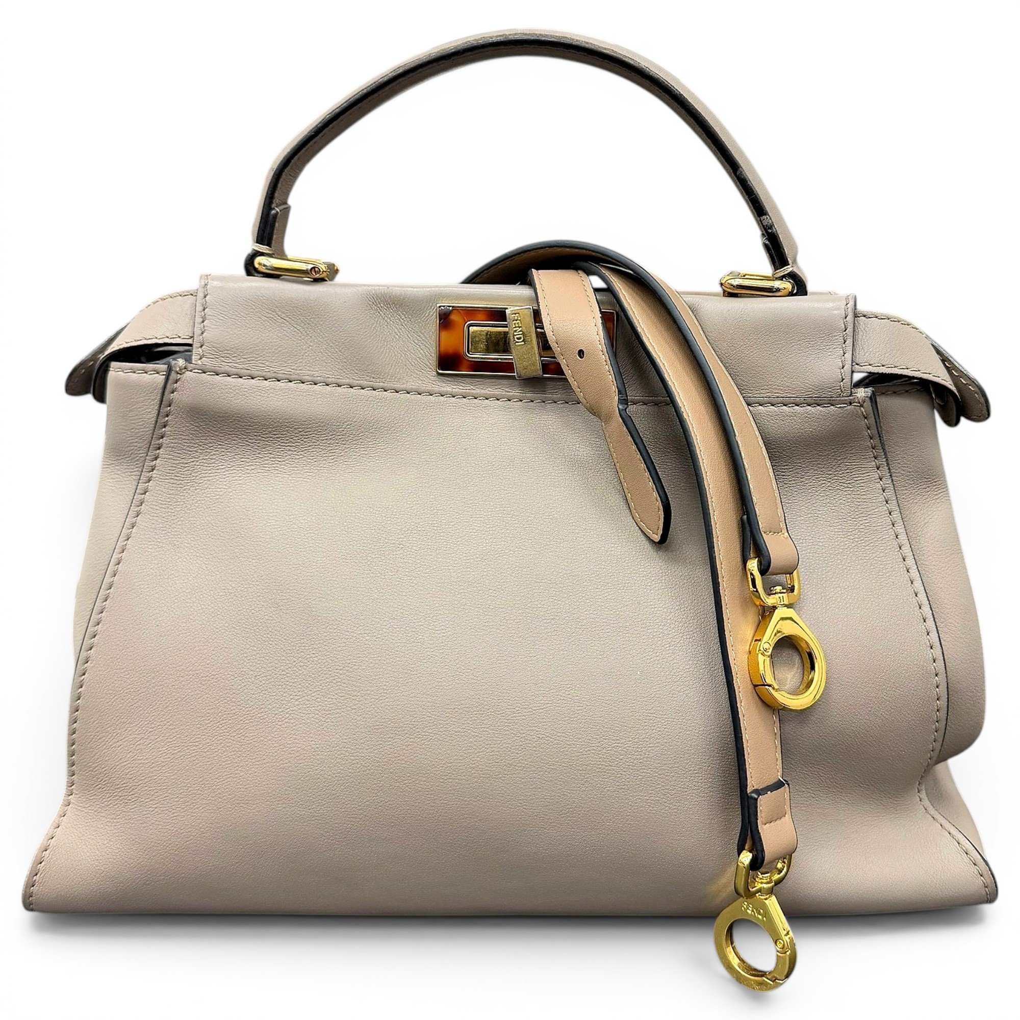 Peekaboo leather handbag