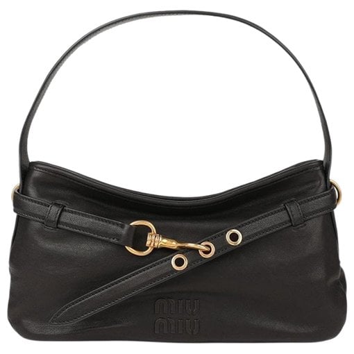 Leather clutch bag