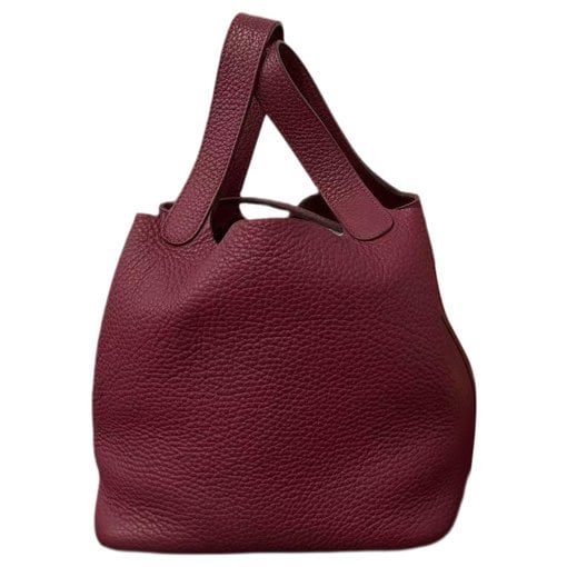 Picotin leather tote