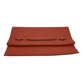 Hermes Pliplat Handbag Orange Vegan Leather