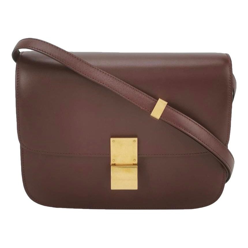 Classic leather crossbody bag