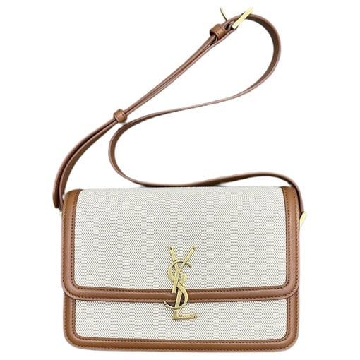 Solférino leather handbag