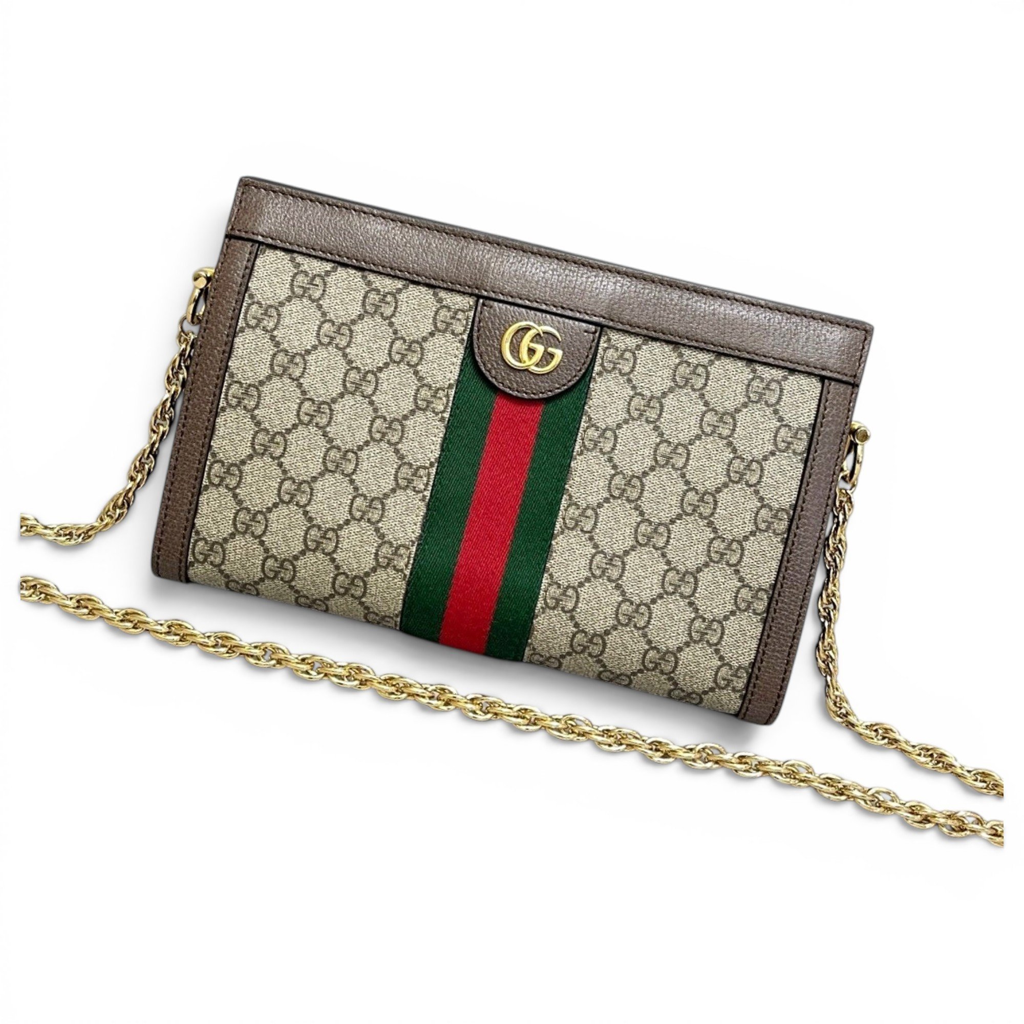 Ophidia Chain leather handbag