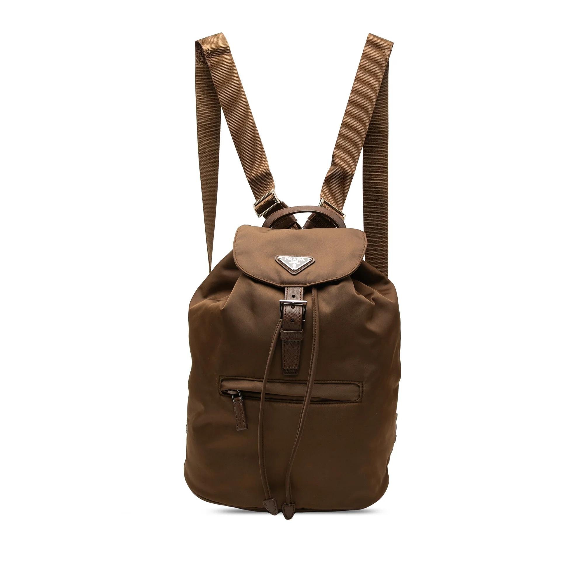 Leather backpack