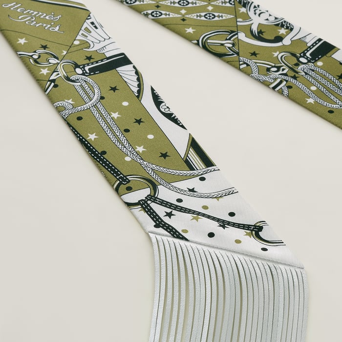 Bandana 가죽 프린지 트윌리