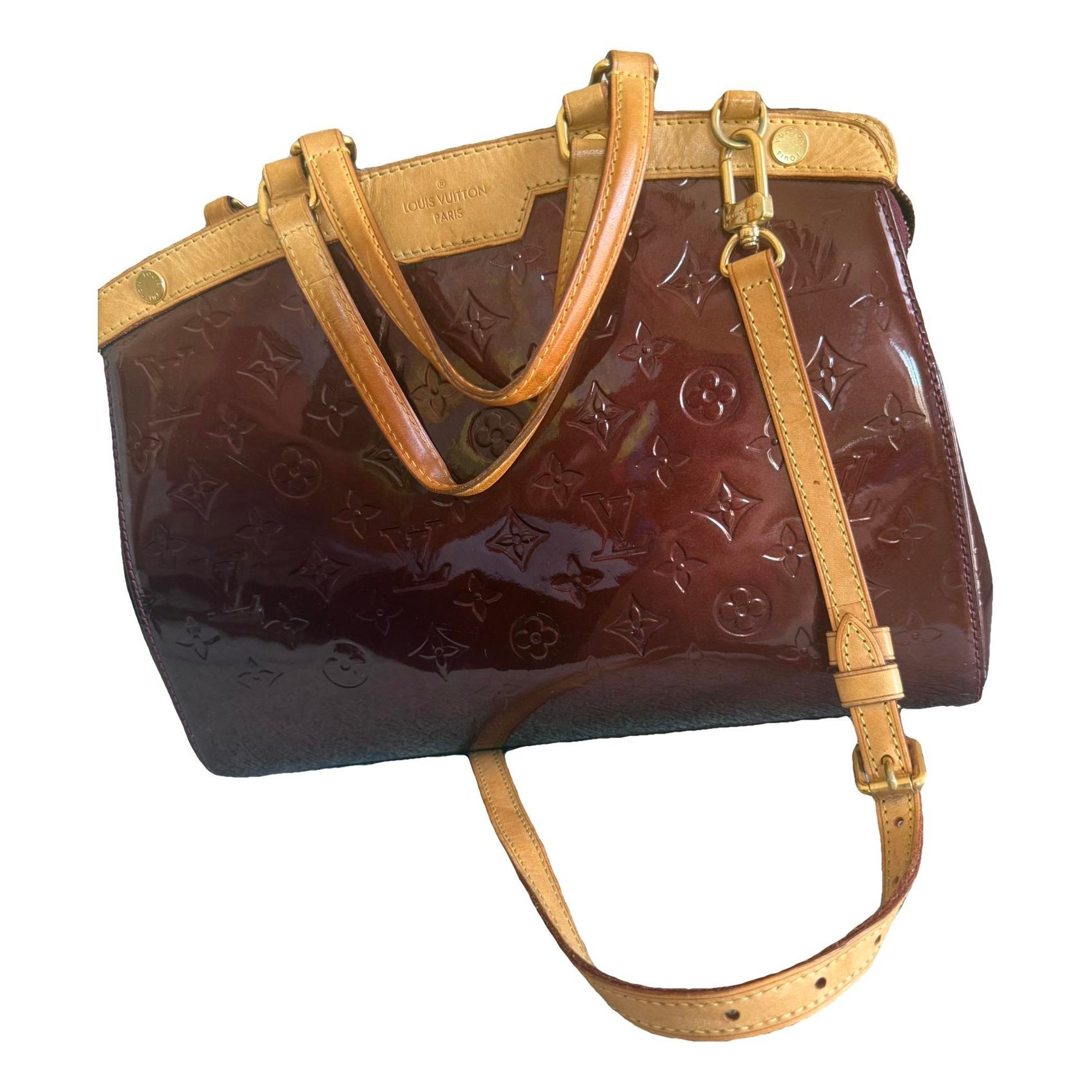 Bréa patent leather handbag