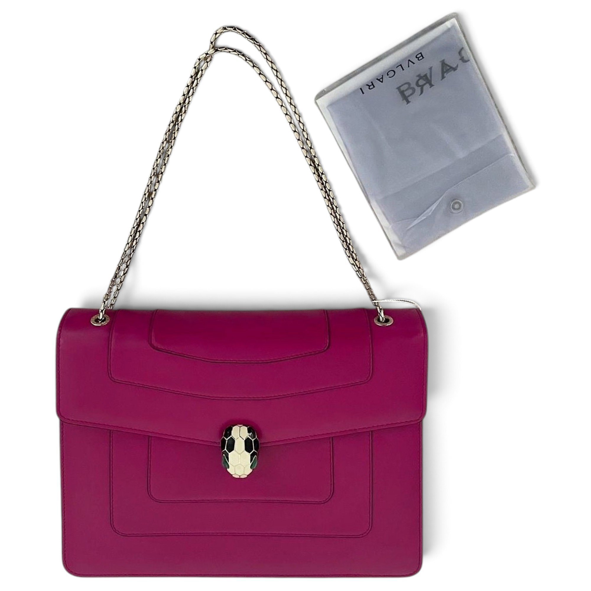 Serpenti leather handbag